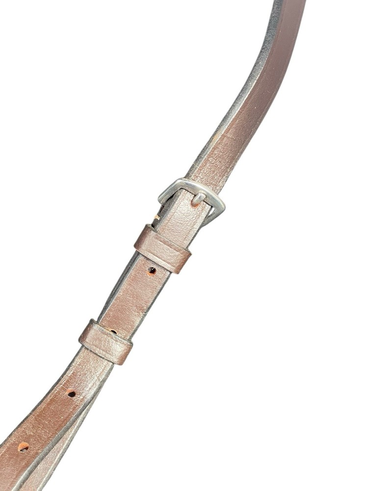 Horse Equine Brown Leather Training Forks