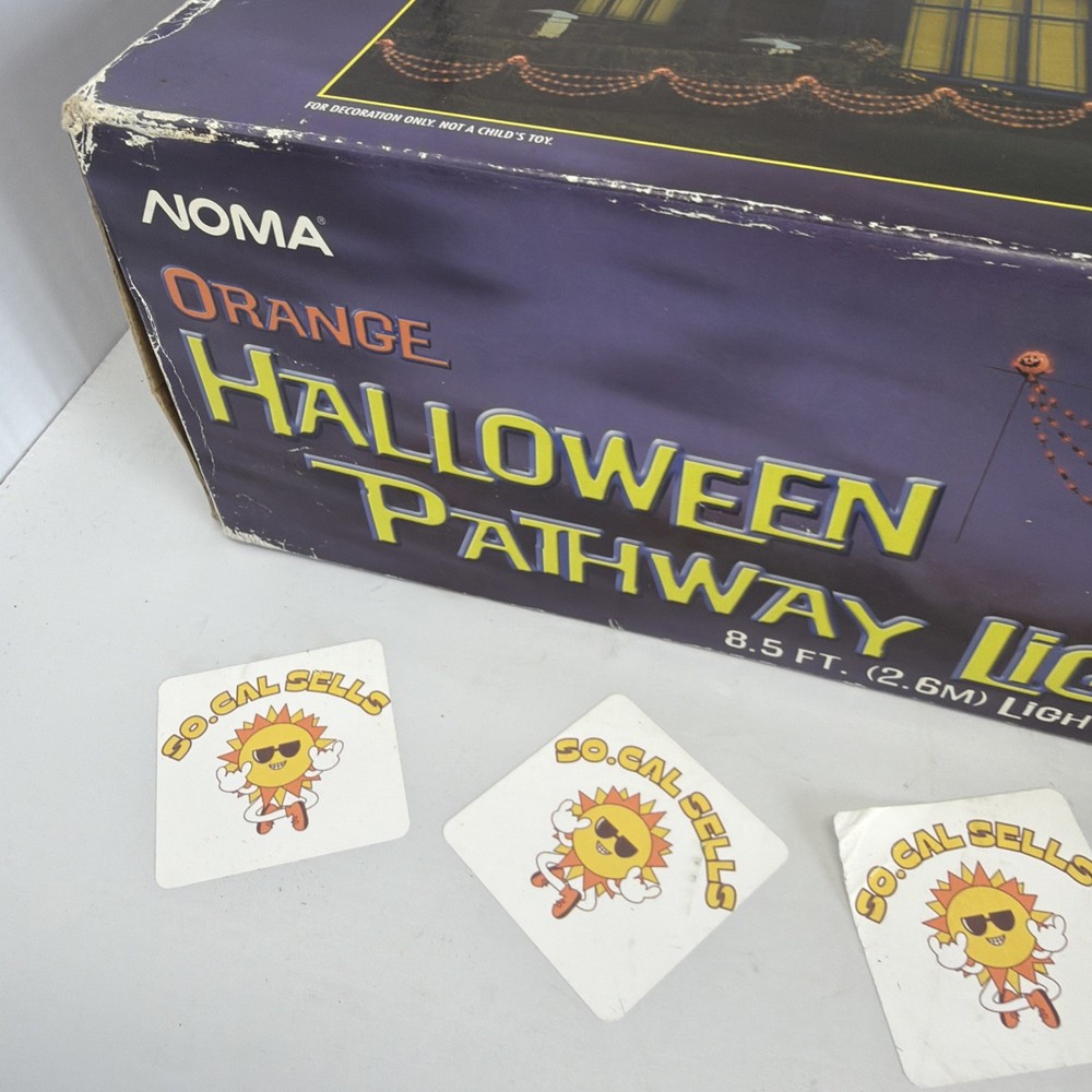 NOMA Orange Halloween Pathway Lights 8.5ft