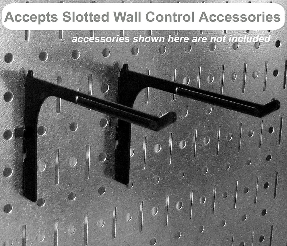 Metal Pegboard Panels - 4ft Wall Mounting Sheets, 2 Pack, 16"x48