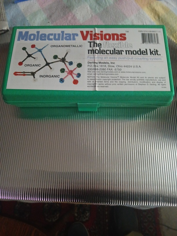 Molecular Visions Flexible Molecular Model Kit 1996 Edition