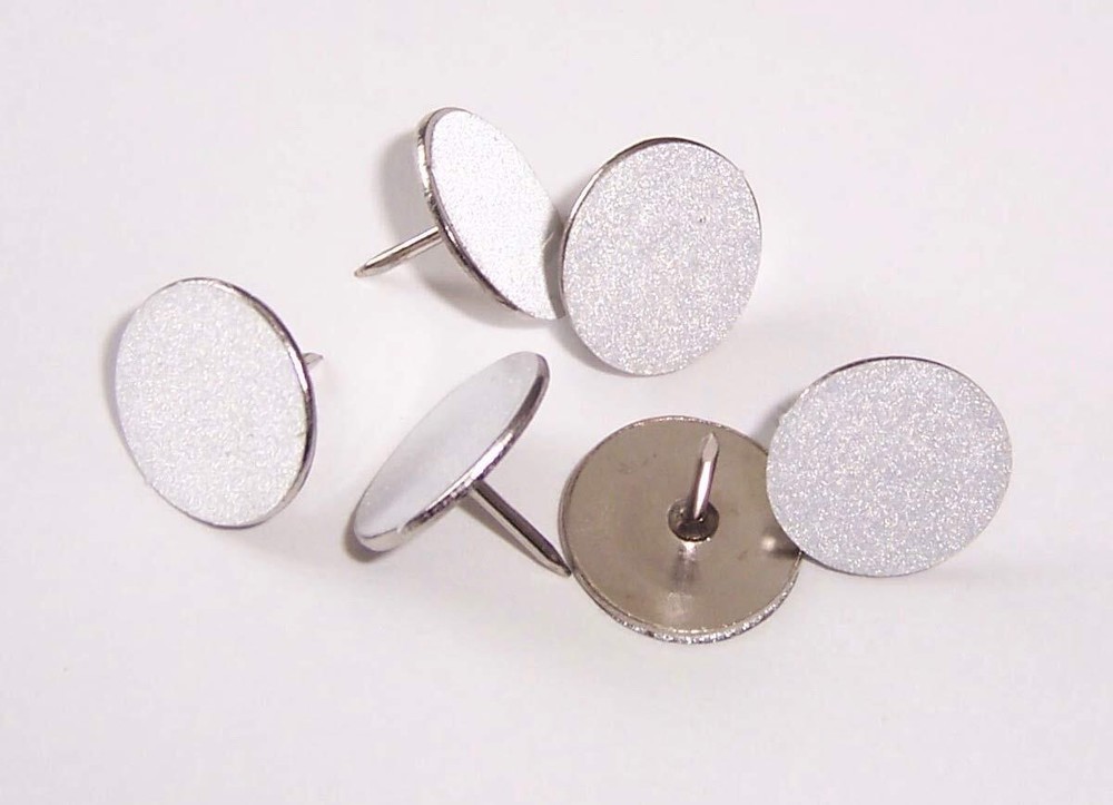 White Reflective Tacks 100 Pack Trail Marking Tacks Glow Tacks Hiking Markers