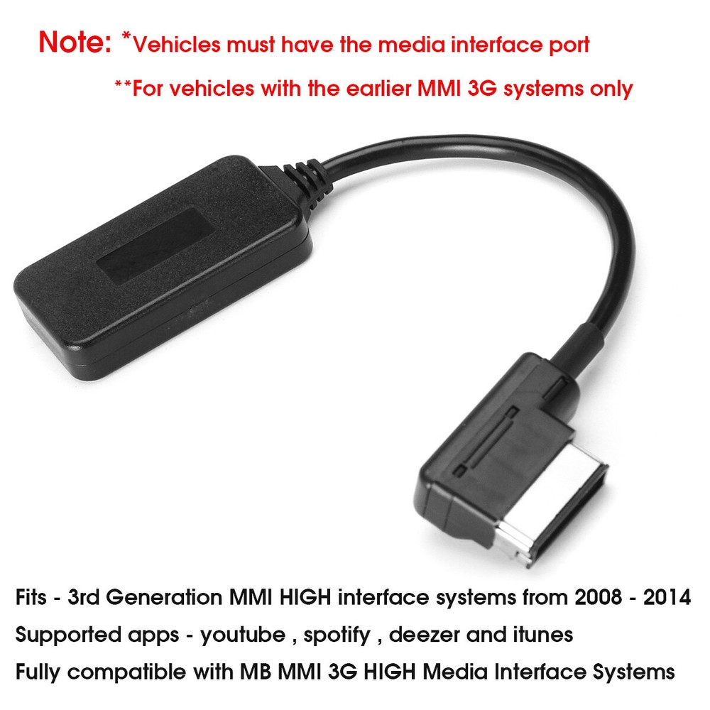 Wireless Interface bluetooth Music Adapter Cable Media For Mercedes Benz AMI MMI