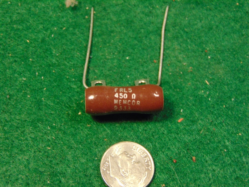 Memcore 450 OHM Fixed 5 WATT CERAMIC WIREWOUND RESISTOR NOS