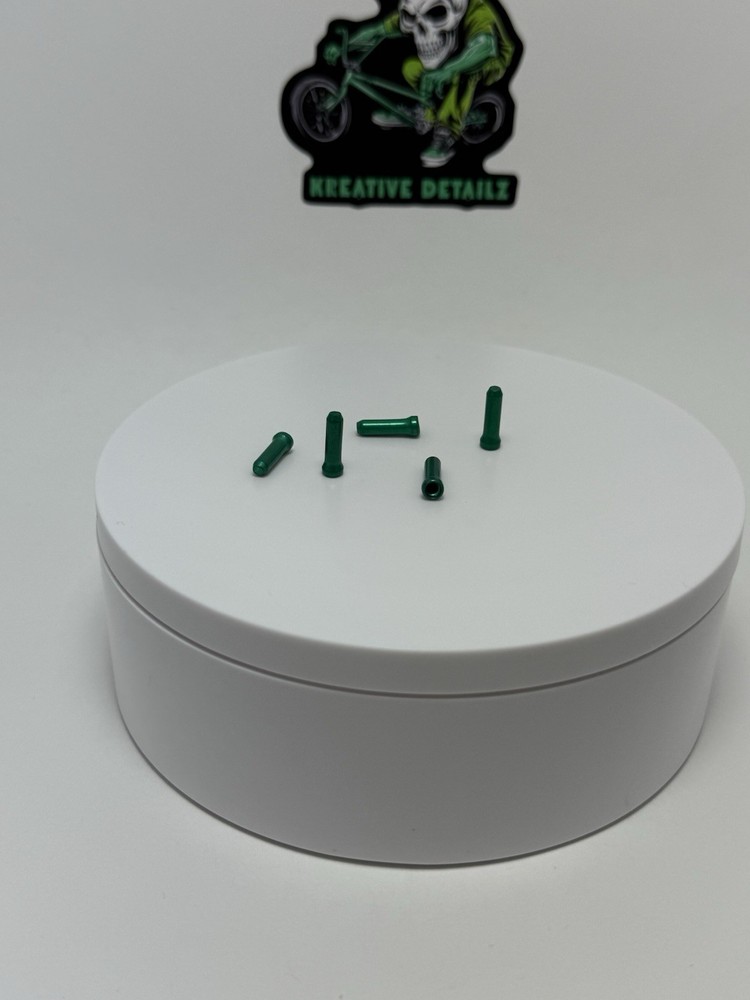 Bicycle Cable End Caps Green Set Of 5