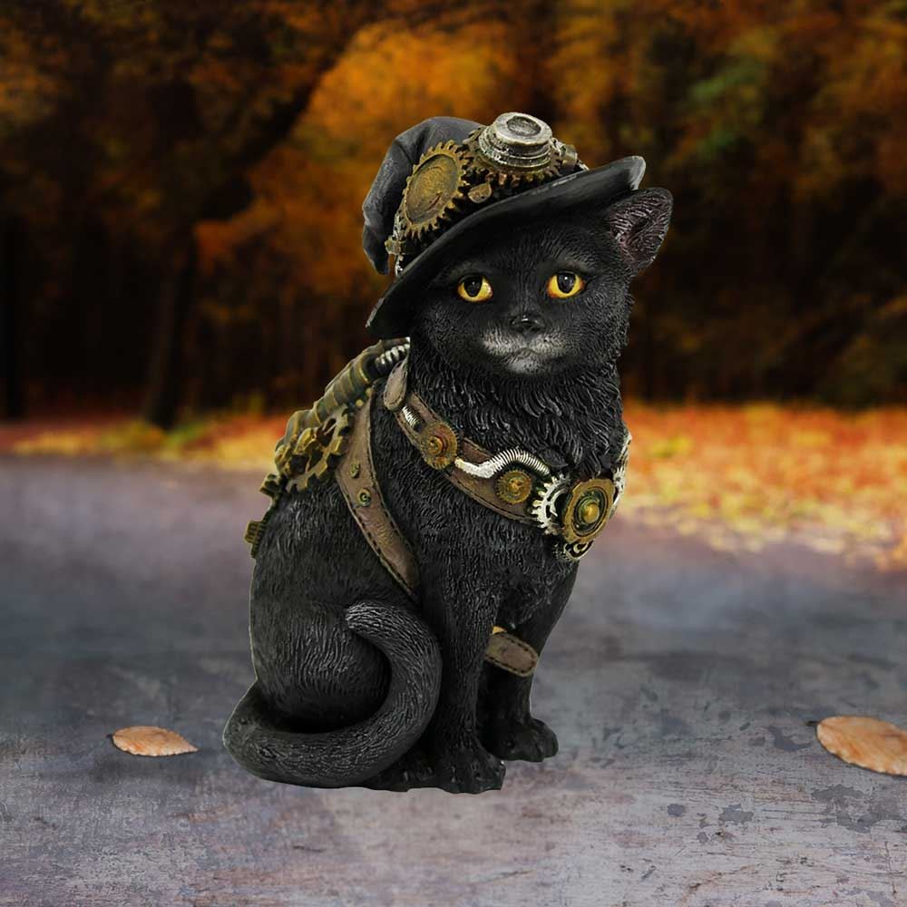 Nemesis Now Clockwork Kitty Figurine Steampunk Cat Ornament