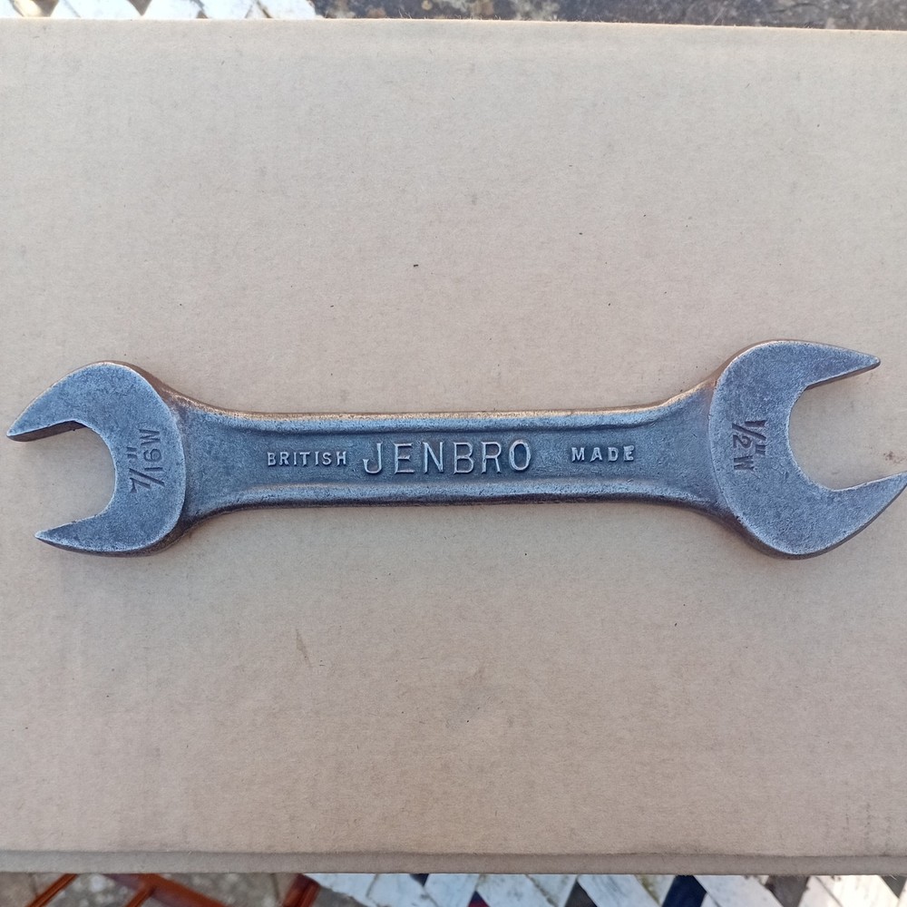 Vintage Jenbro O/E Short Spanner7/16W x 1/2W