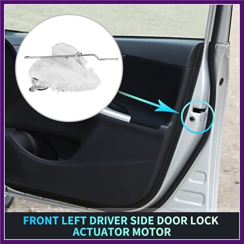 Replacement Front Left Driver Side Power Door Lock Actuator Motor for Acura