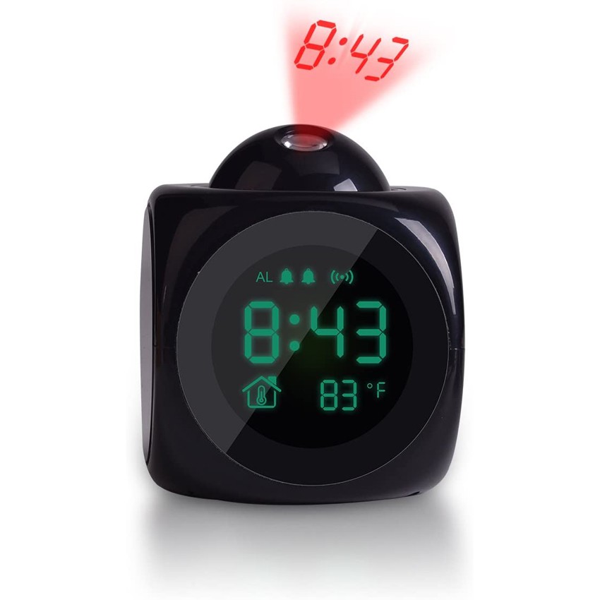Alarm Clock Temperature Projection Multifunction Projector Home Digital Wall