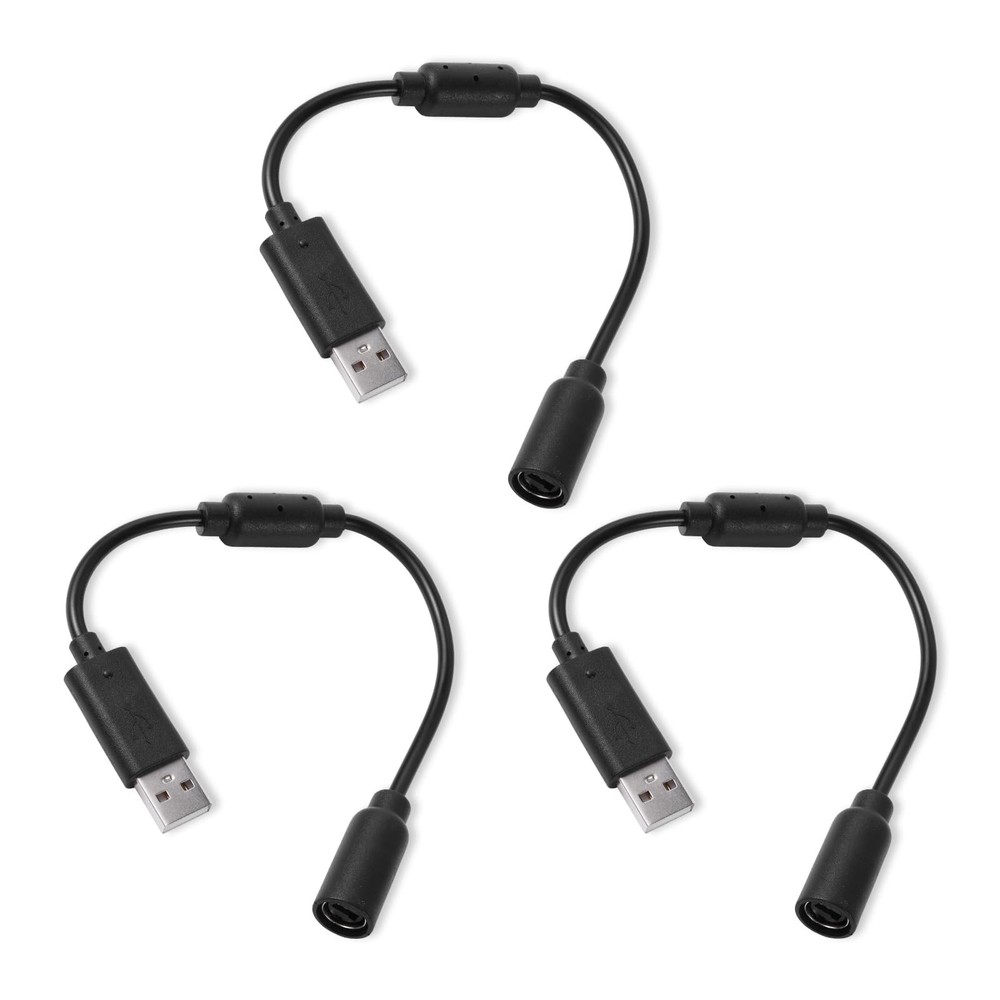 XIHIRCD 3pcs USB Breakaway Cables, Cord Replacements for black