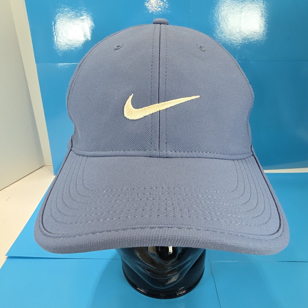 Nike Light Blue Golf Hat Perforated Adjustable Baseball Cap Swoosh Logo