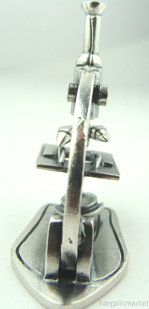 Miniature 925 Sterling Silver Microscope #034
