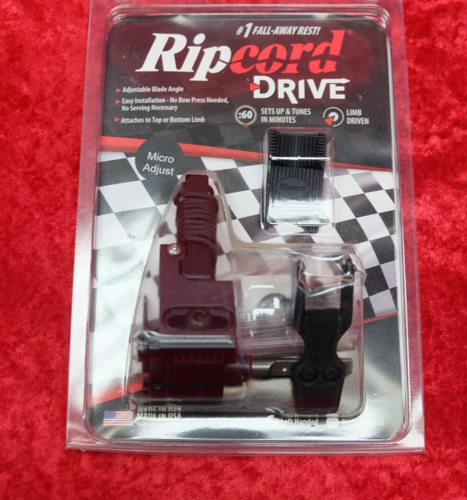 RIPCORD -DRIVE MICRO limb driven   fallaway rest LEFT HAND   *NEW*