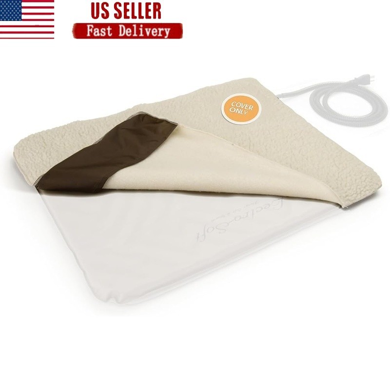 Heated Pet Bed Replacement Cover Soft Breathable Polyester Machine Washable New