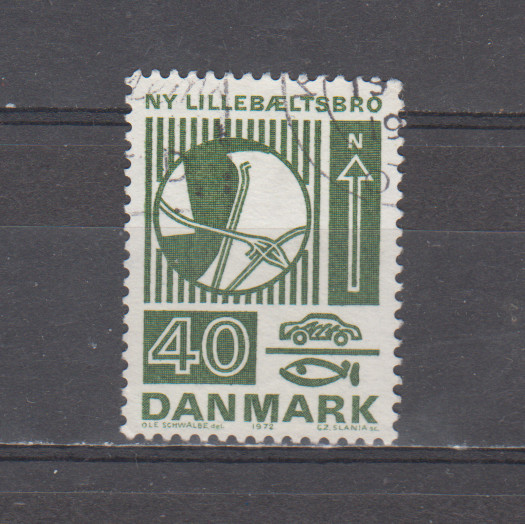 DENMARK : 1972 - USED - SCOTT #  509