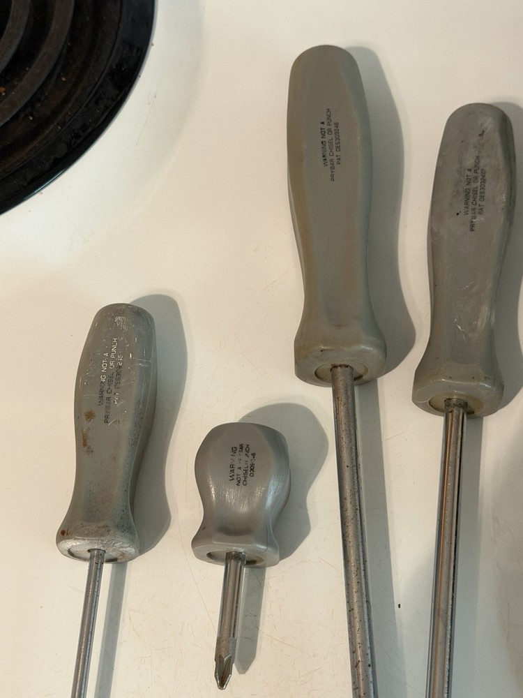 Snap On Hard Handle Pozi Drive Screwdriver Set