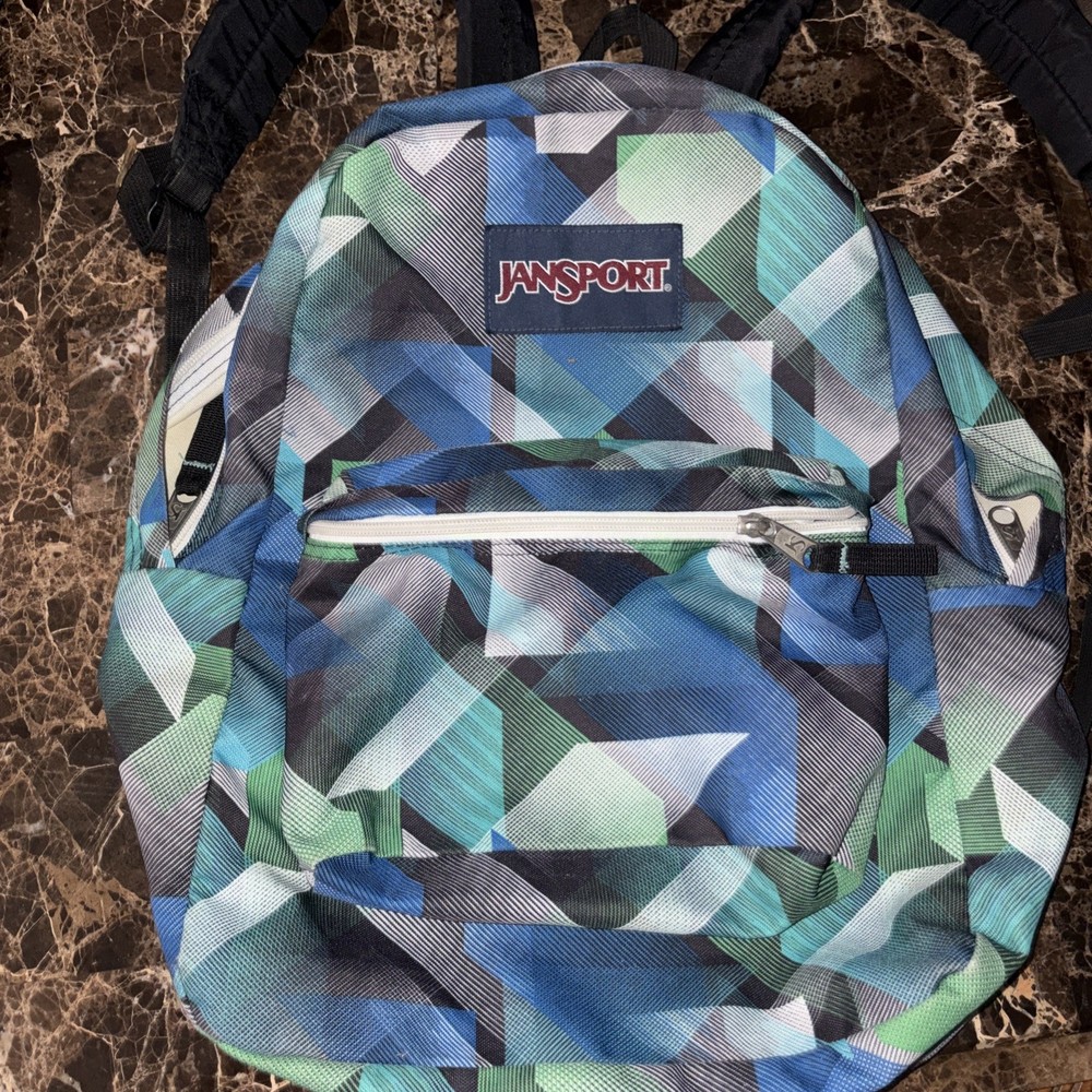 Jansport Superbreak Geometric Pattern  Backpack