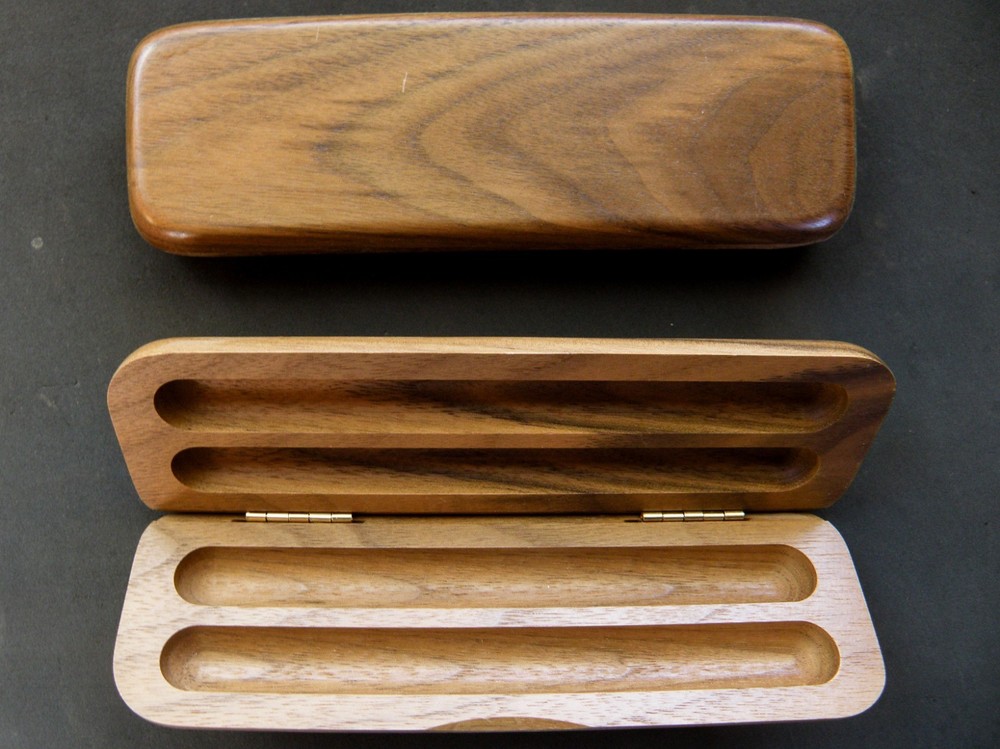 Walnut Double Pen Presentation Case / Box