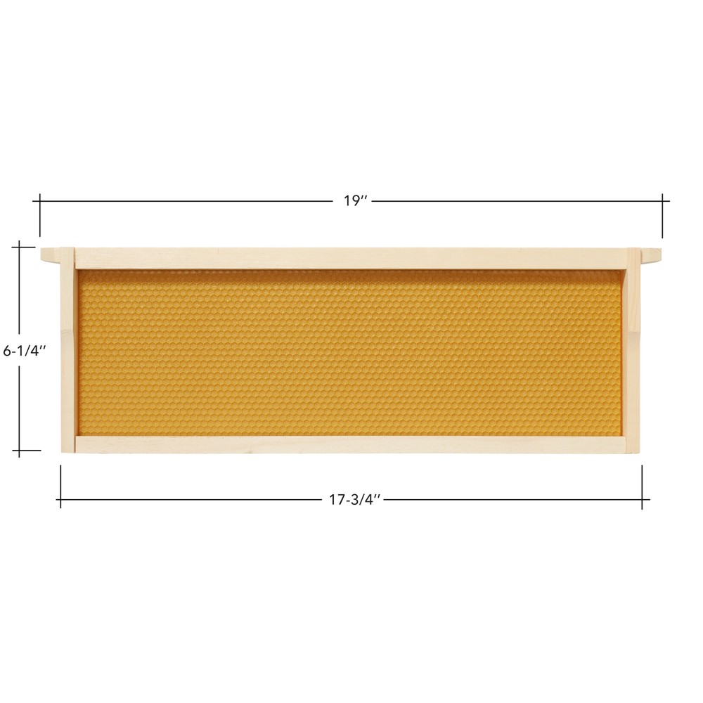 10-Pack Unassembled Medium Super Frames Waxed - Yellow