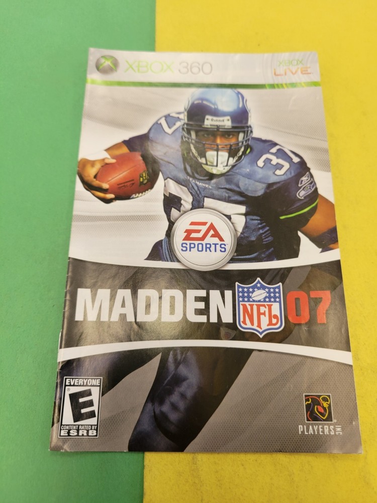 Xbox 360 Manual  "Madden 07"
