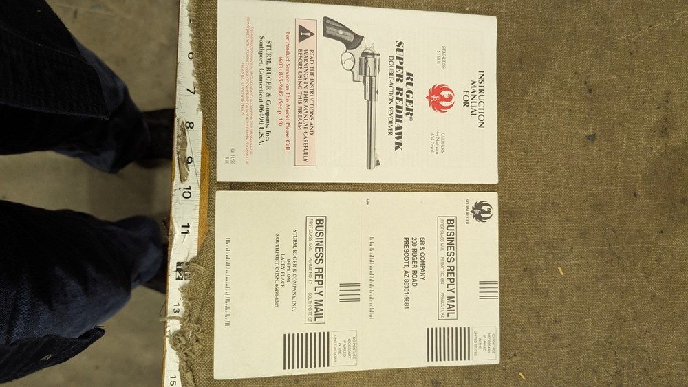 Instruction Manual, Ruger SR1911 Instruction Manual