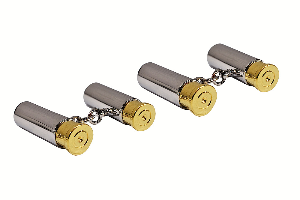 Two Tone Shotgun Shell Cufflinks