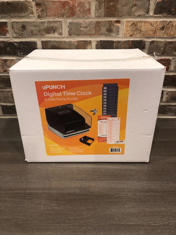 uPUNCH Digital Time Clock And Date Stamp Bundle