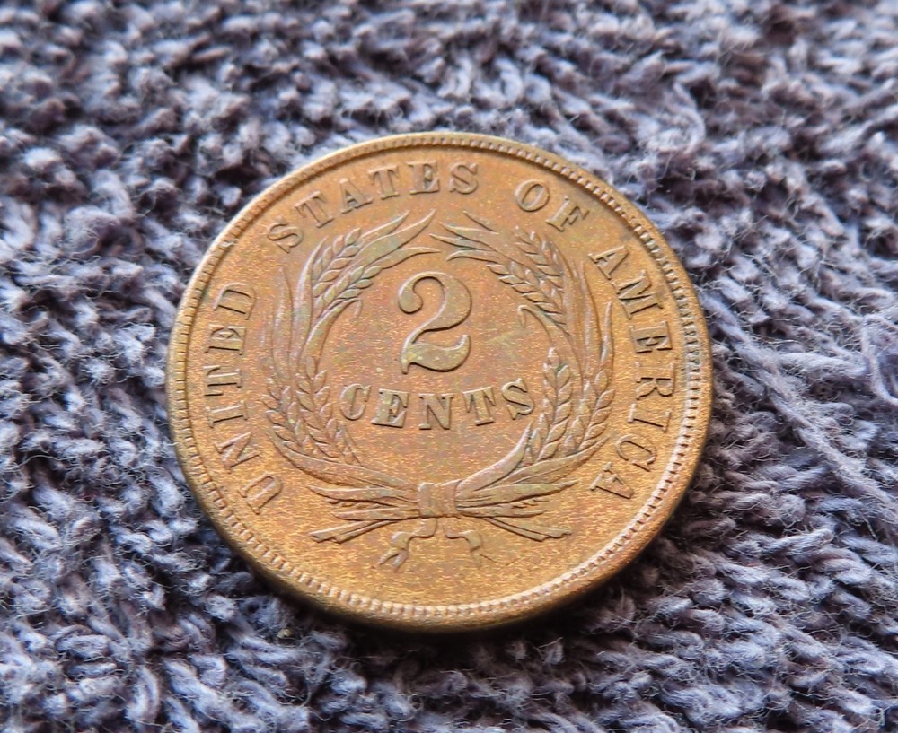 1864 Large Motto - 2 Cent - Philadelphia - -Nice looking better grade 2 cent -