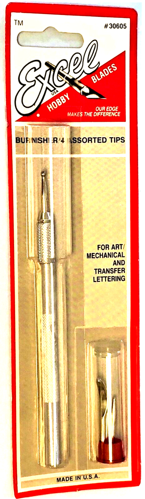 EXCEL Burnisher w/Aluminum Handle Tips HOBBY TOOL ACCESSORY EXCEL 30605