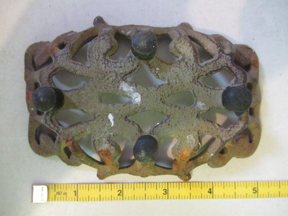 vintage Cast Iron Soap Dish #1