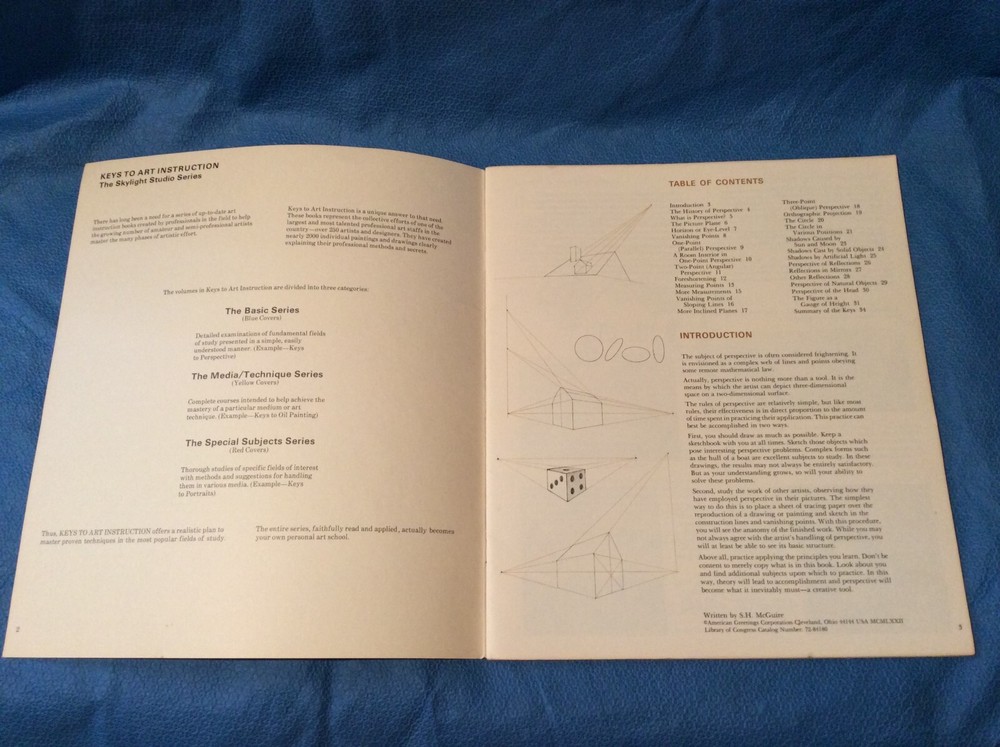 Art Instruction Skylight Studio Keys to Perspective Book