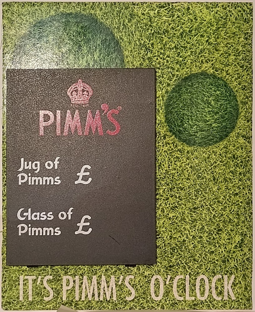 Pimm's Mini Blackboard on Base Branded Advertising
