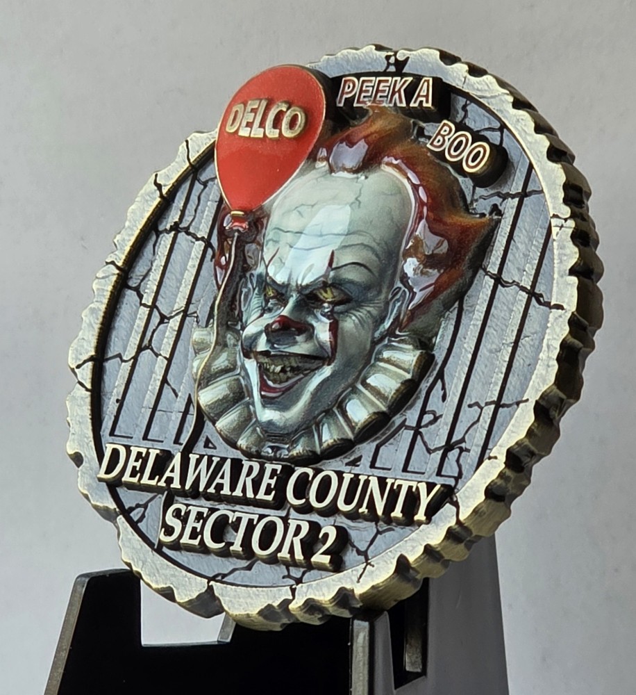 🔥DELAWARE COUNTY SECTOR 2 ICAC CHALLENGE COIN GLOWS 🔥