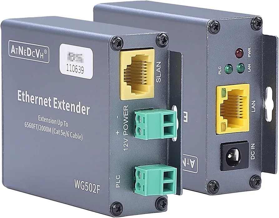 Ethernet Range Extender Repeater Kit, Ethernet LAN Range Extension Distance