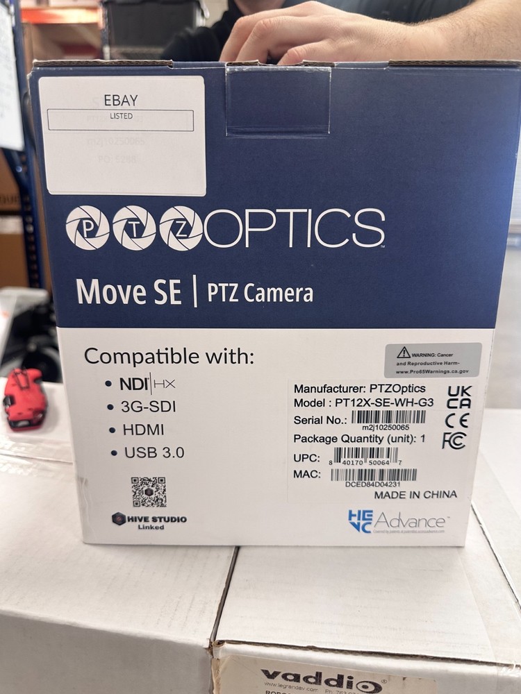 PTZOptics Move SE – 3rd Generation PTZ Camera