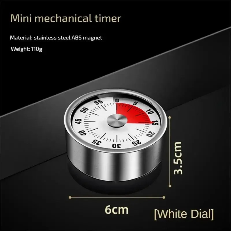 Countdown Reminder Magnetic Mechanical Visual Timers Classroom Baking Clock for