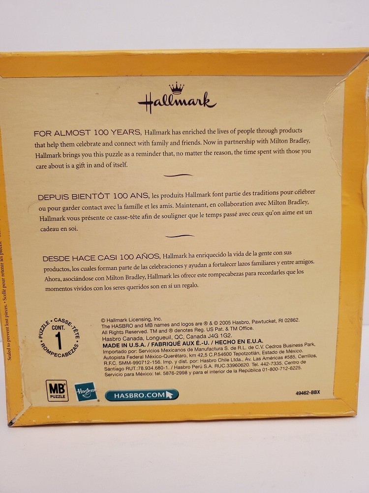 Hallmark "Quiet Reflection" 1000 Piece Jigsaw Puzzle 20" x 24"