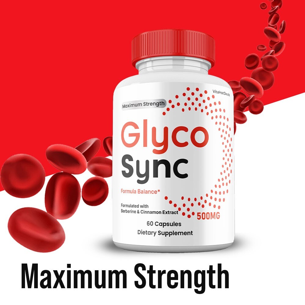 Glyco Sync Capsules, Max Strength, GlycoSync Blood Support Supplement (2 pack)