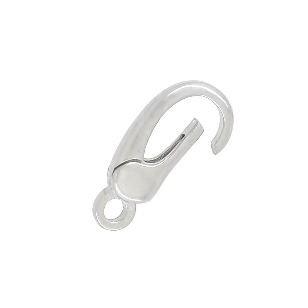 Sterling Silver Self Closing Triggerless Lobster Spring Clasp #51184