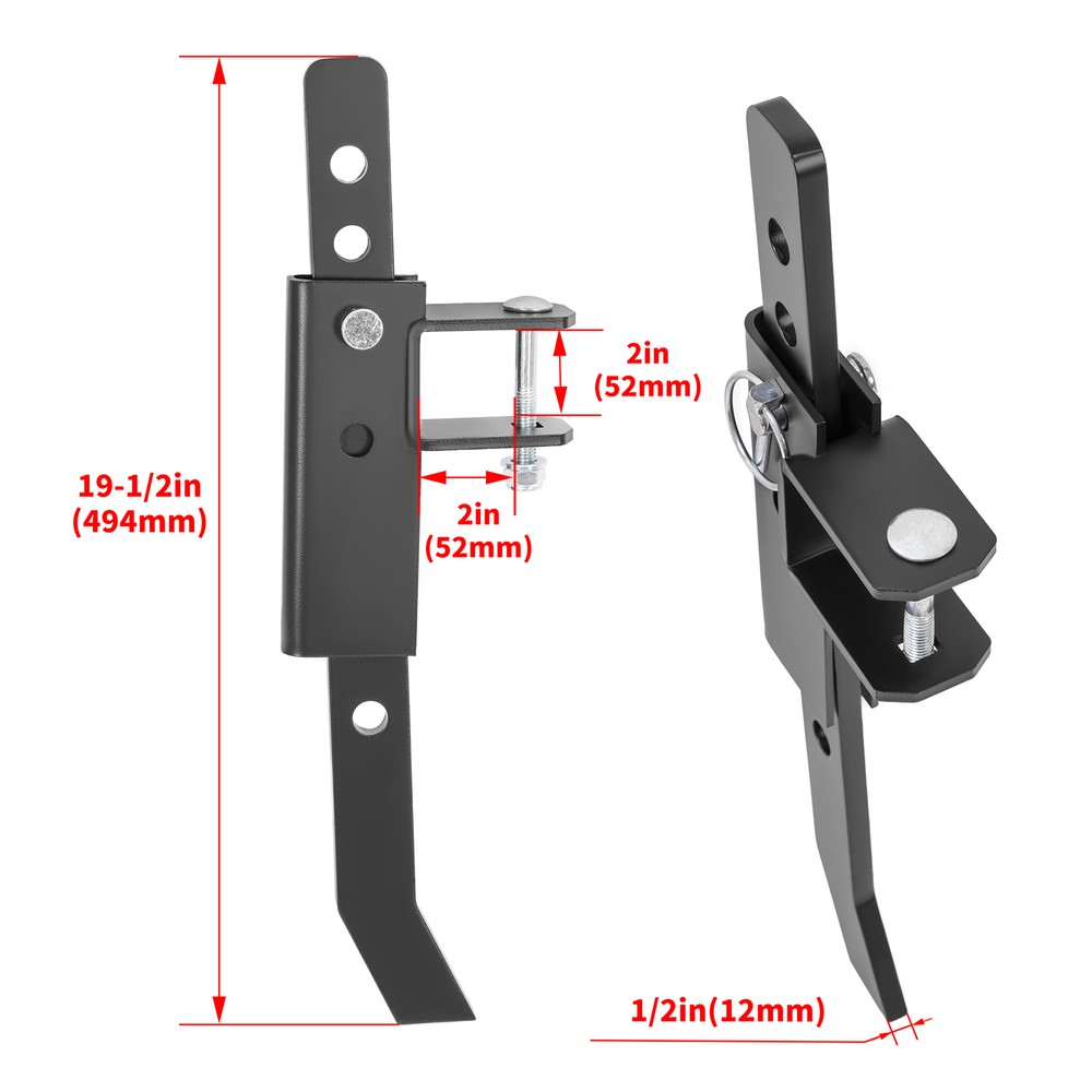For ATV UTV Chisel Plow Implement Scarifier W/6 Independently Adjustable Chisels