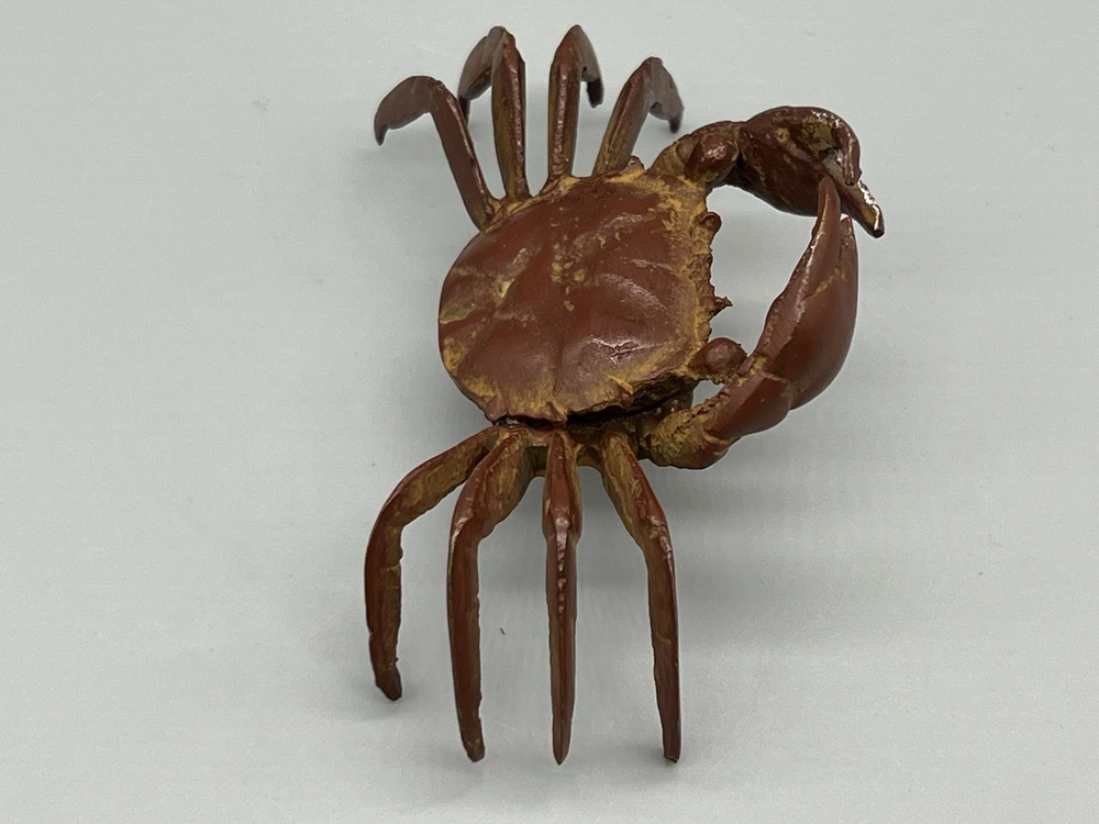 Brown Painted Iron 4” Wide Crab