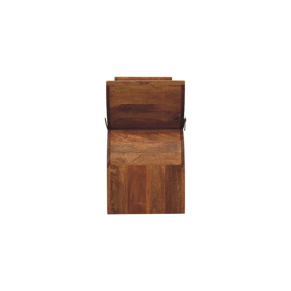 Stirrup Curve Bench with Boucle Seat