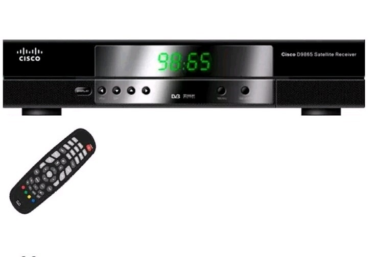 Cisco D9865-H Satellite Receiver With Remote Control Unit & Extras ~NEW
