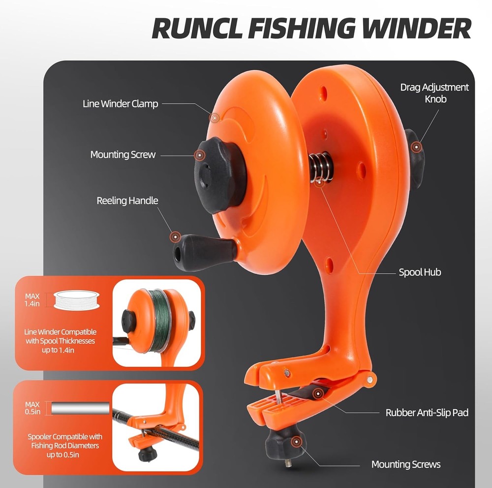 Fishing Line Spooler Winder Tool