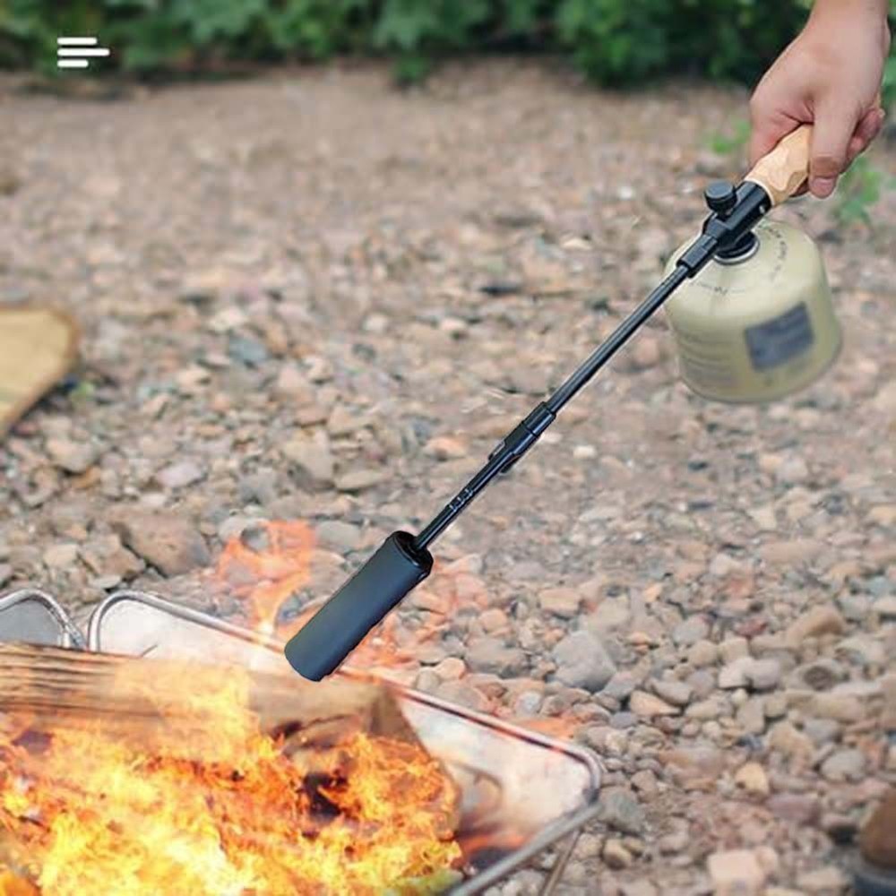 Portable Gas Torch Powerful Ignition Adjustable Flame Control Detachable Design