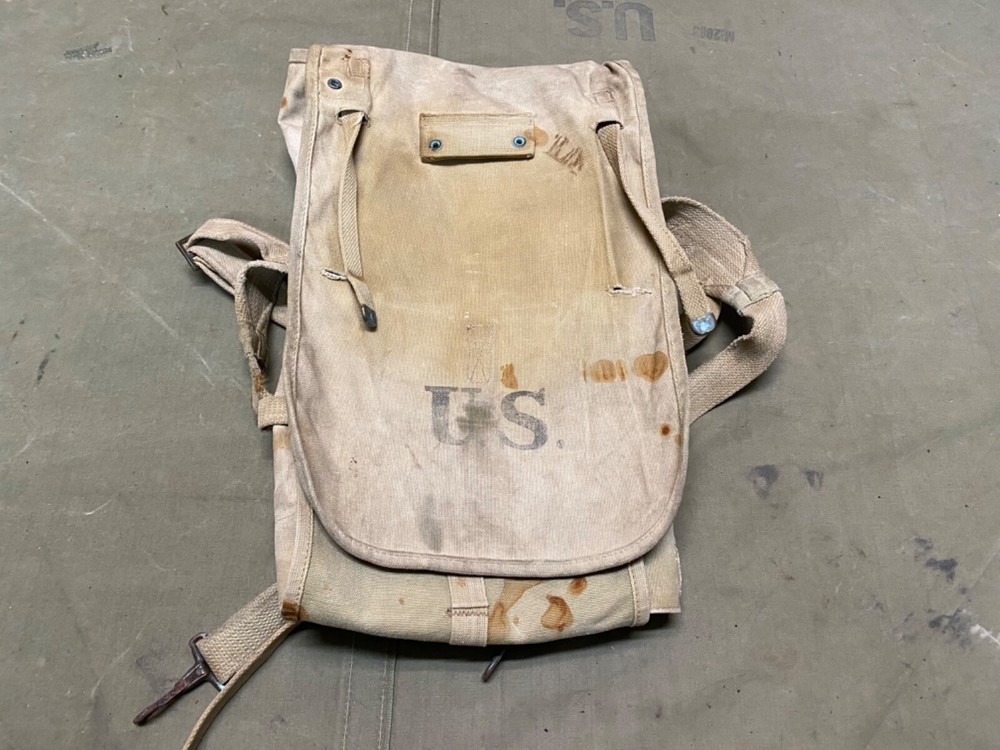 ORIGINAL WWI US ARMY M1910 HAVERSACK COMBAT FIELD BACKPACK