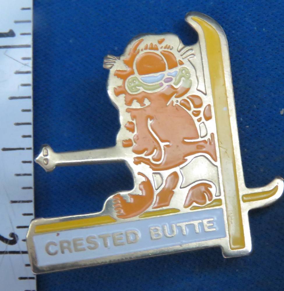 Crested Butte Colorado Garfield Ski Pin