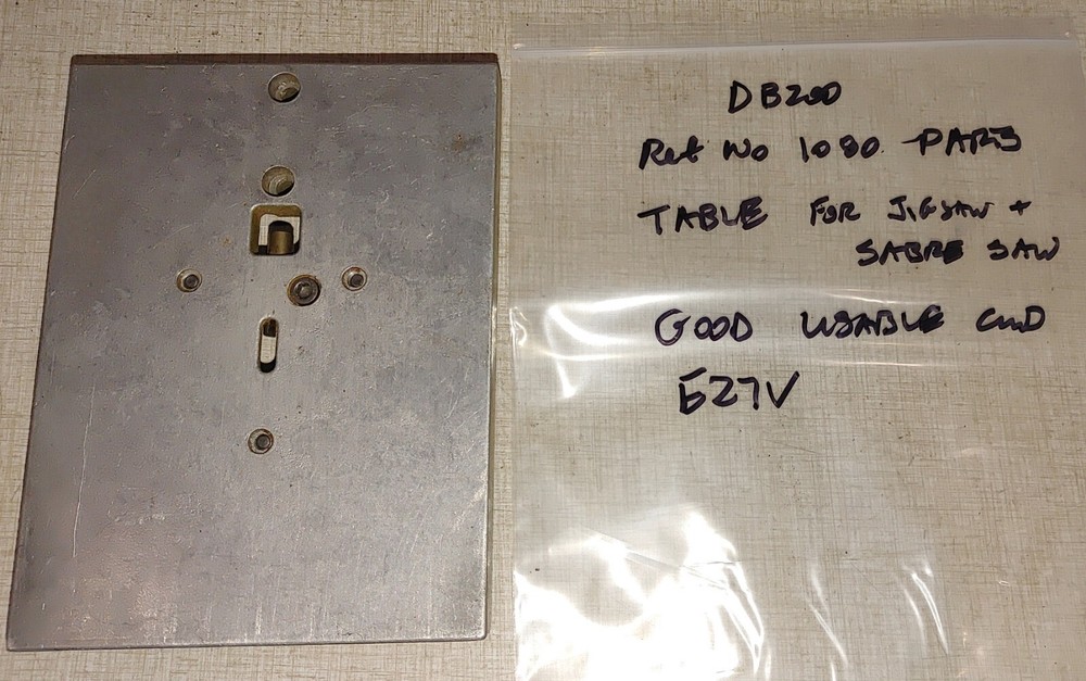 Emco Unimat DB200 Lathe Jigsaw Ref No 1080 Parts: Table E27V