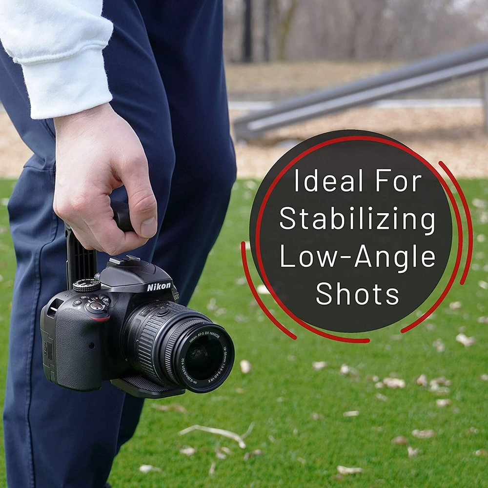 Handheld Camera Stabilizer Grip - Universal U-Shaped Handle Works with DSLR, Mir