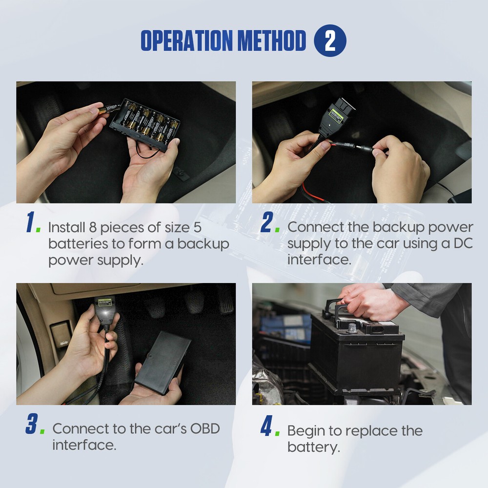 Professional 12V OBD2 Vehicle Auto ECU Memory Saver Car Battery Replacement Tool