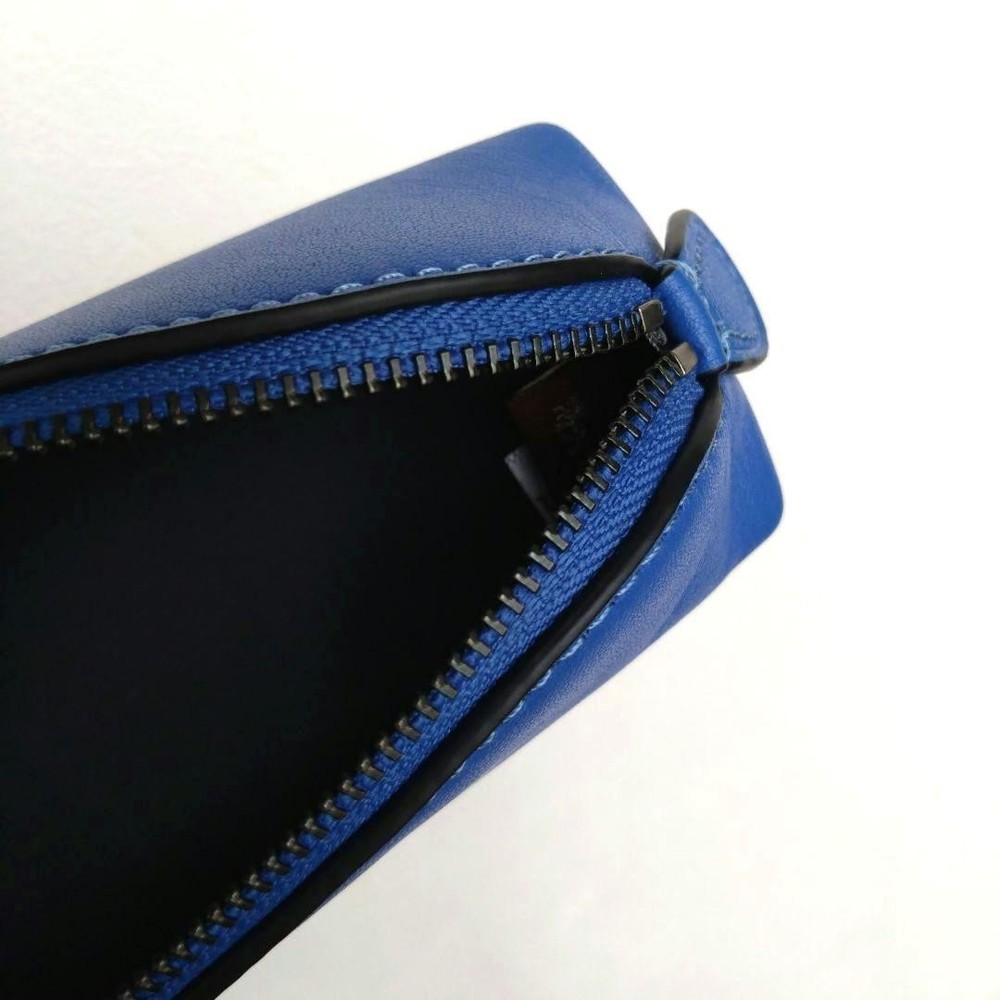 COACH leather pencil case pencil case blue